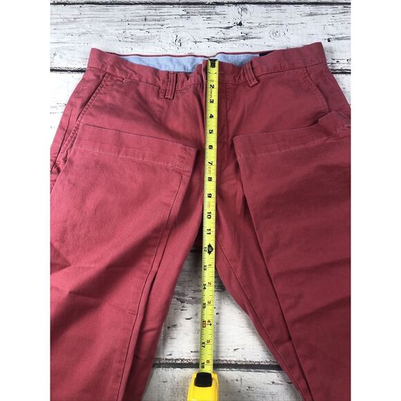 Polo Ralph Lauren Chino Pants Mens 33x32‎ Pink Stretch Straight Fit Twill Cotton - Picture 6 of 9